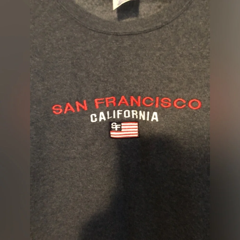 San Francisco Graphic Men's Crewneck Sweater - navy blue